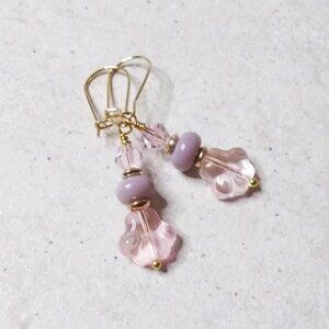 Upscale! For Animal Lovers! Pink Pawprint Earrings! Pets Cats Dogs & Furkids